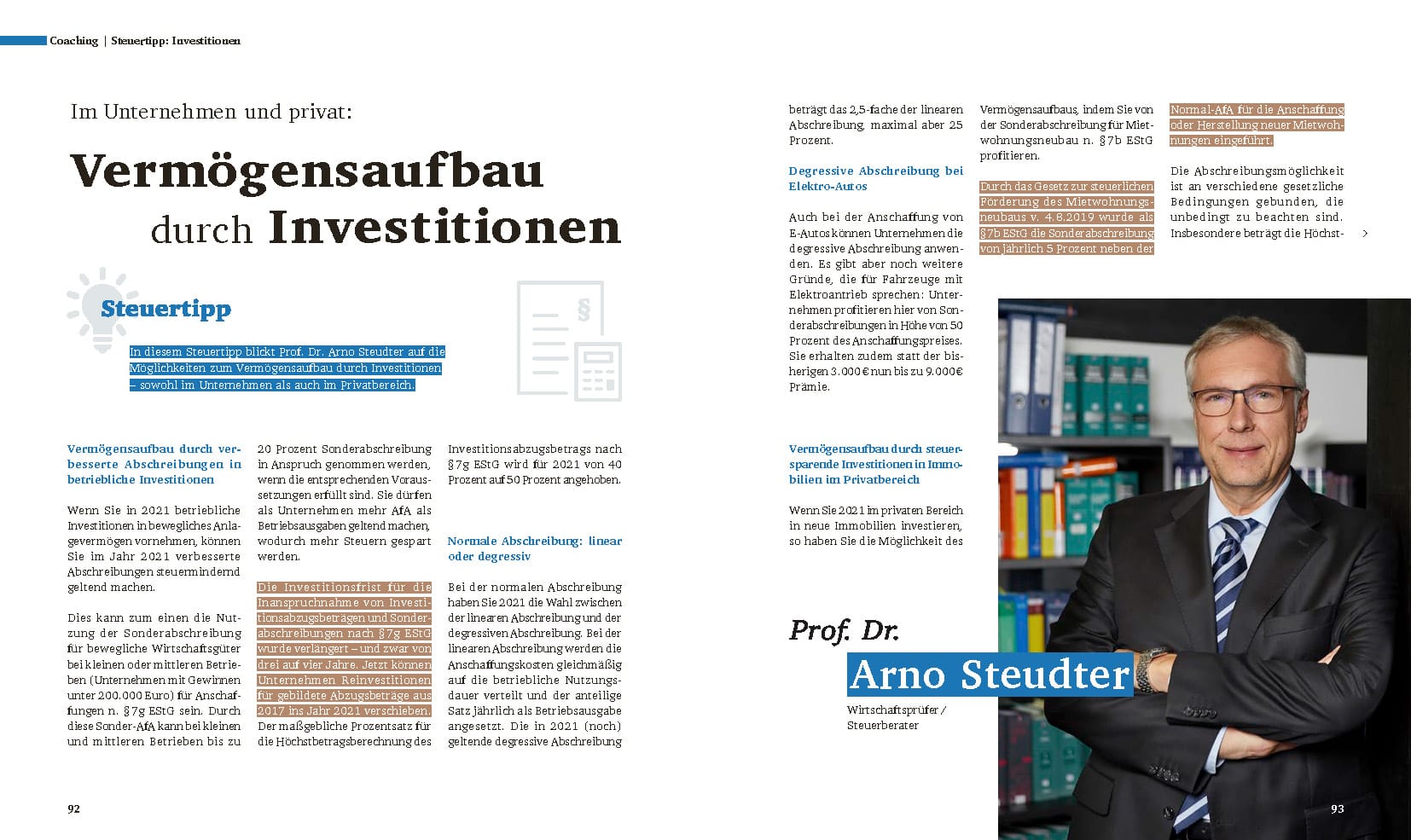 Vermögensaufbau durch Investitionen